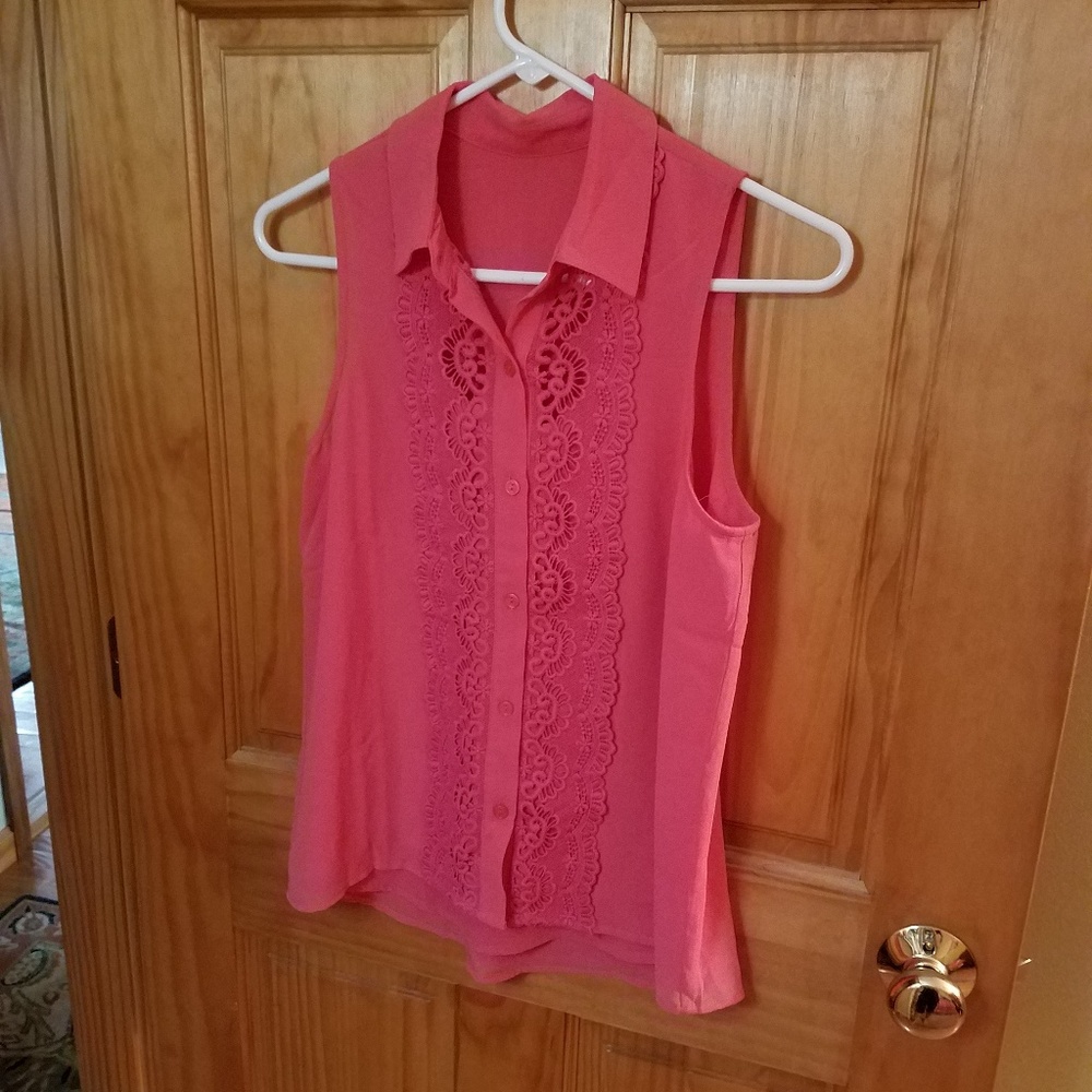 Collared tank top